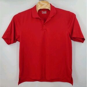 Under Armour HeatGear Loose Red Polo Short Sleeve Golf Shirt Men's Size Large